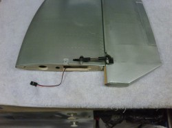 Optional servo position, tailplane