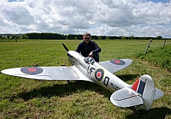 Jon Hornes new BBMF MK9, built from our kit. Seen here after successful test flights.