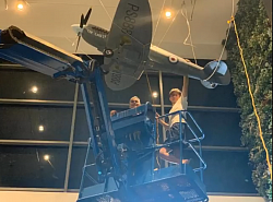 Replica Spitfire Display at Singapore Airport