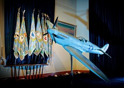 MK IV PR Spitfire replica looking resplendent at RAF Brize Norton, Officers Mess, Battle of Britain dinner